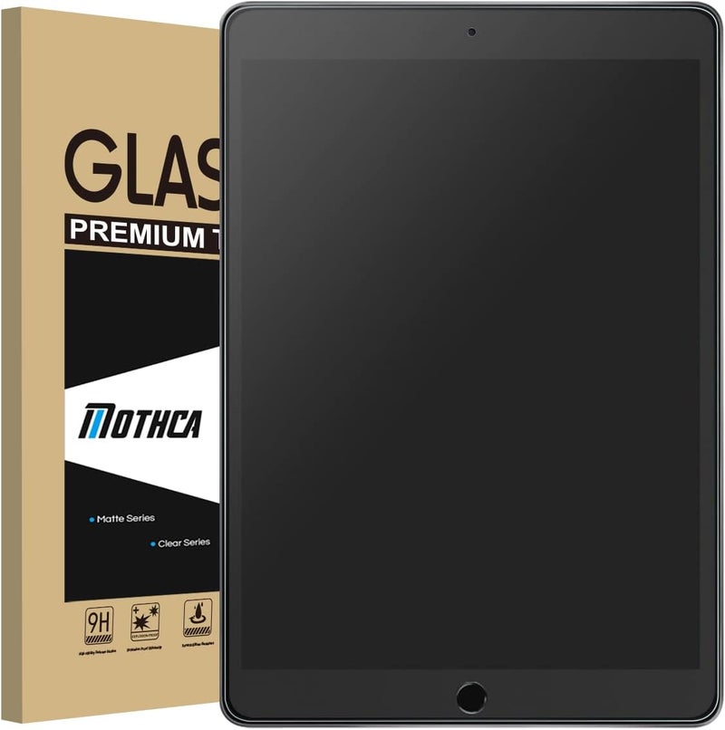 Mothca Matte Glass Screen Protector for iPad Air 3(2019) 10.5-inch & iPad Pro 10.5"(2017)[NOT Privacy] Anti-Glare & Anti-Fingerprint No Dazzling 9H Hardness Tempered Glass Film, Smooth as Silk - Image 1